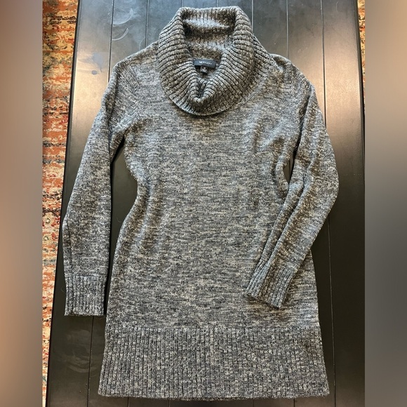 AB Studio Sweaters - AB Studio Acrylic Black Gold Glitter Fleck Cowl Neck Pullover Sweater, sz Medium